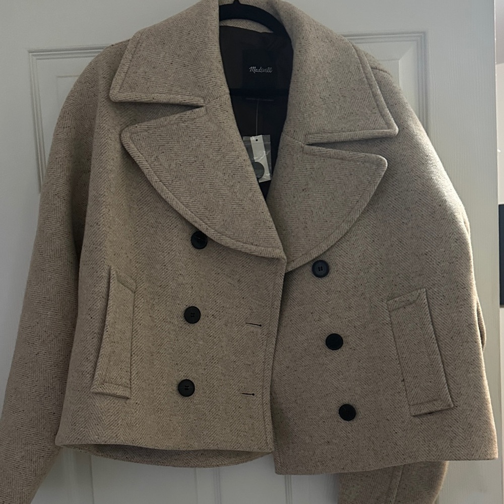 Woolrich Women's Beige Peacoat